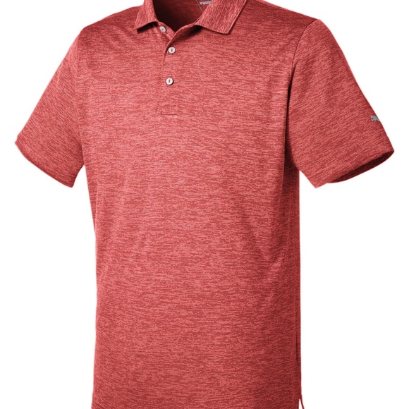 NEW MEN'S SMALL PUMA Men's Short Sleeve Polyester polo shirt Red Small S - Picture 6 of 17